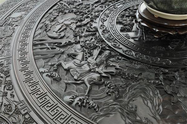 古木清园：紫光檀红木中的黑马OG真人游戏东阳艺术红木家具(图5)